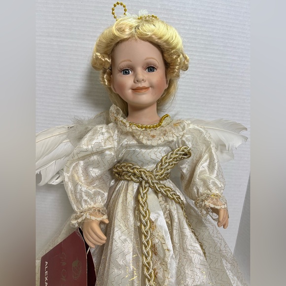 Top Source Gift of Time Vintage Collectable Porcelain Angel Doll Alexandra - Picture 2 of 16